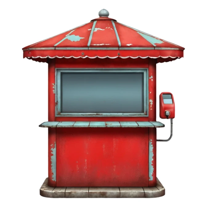 Russian kiosk sticker