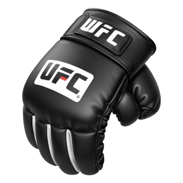 Black and white UFC Glove sticker