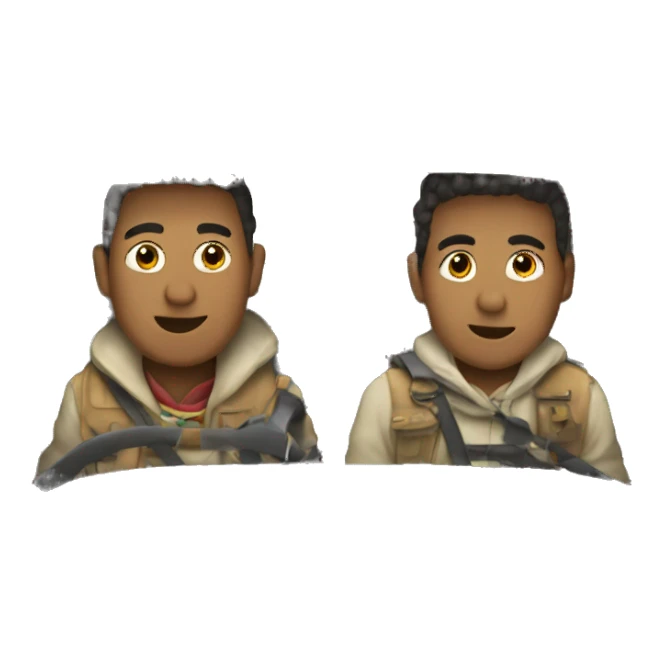 2 berbers in a car sticker