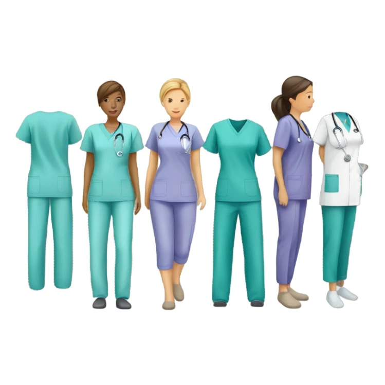 Medical scrubs  sticker