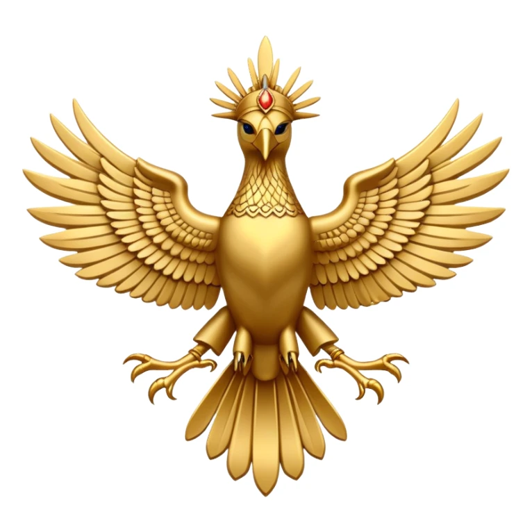 Simplified Faravahar with minimalist design sticker