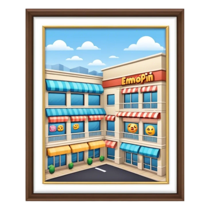 shopping center sticker