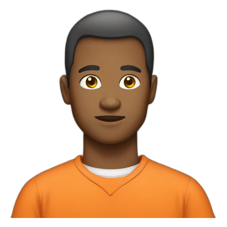 Prisoner with orange shirt sticker