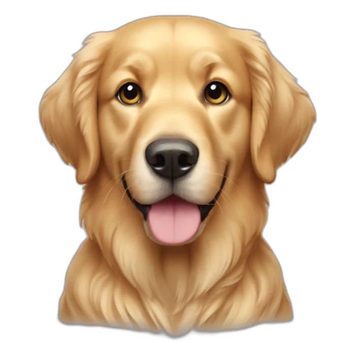 Chien golden retriever de sticker