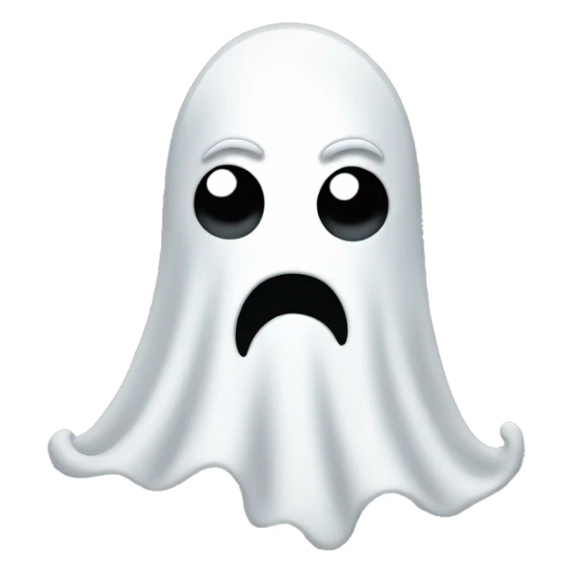 Ghost with mustache sticker