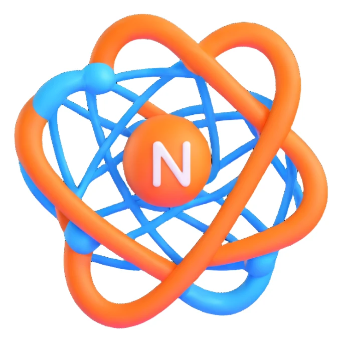 n8n logo, workflow automation, blue nodes sticker