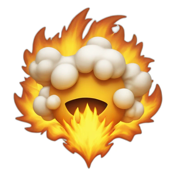 flocon en feu sticker