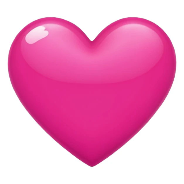 DARK PINK heart emoji sticker