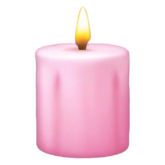 light pink candle sticker