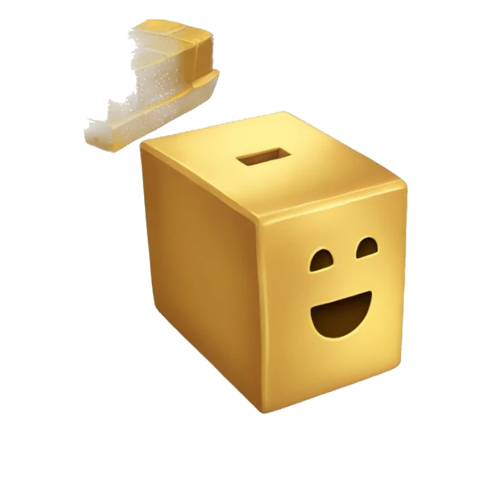 golden brick sticker