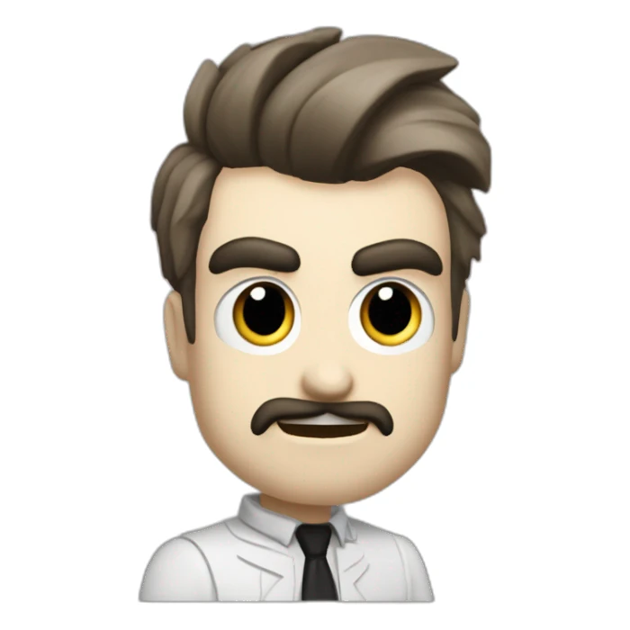 Hazbin hôtel alastor en or sticker