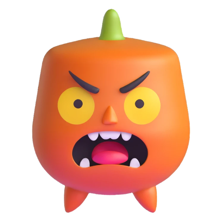 Umbralma from Baldur's Gate 3 with angry expression sticker