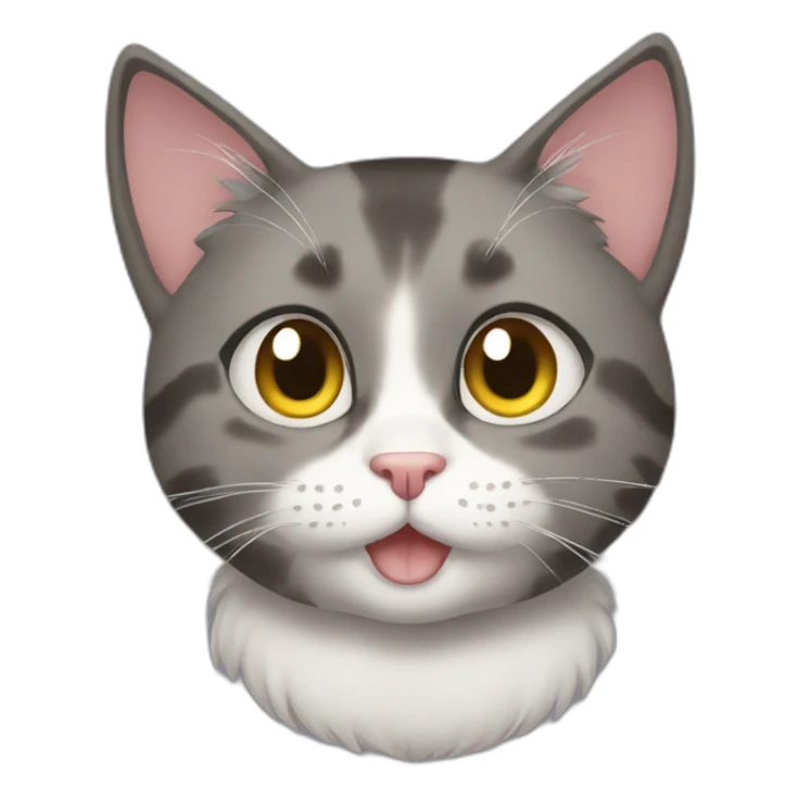 Cat anime sticker