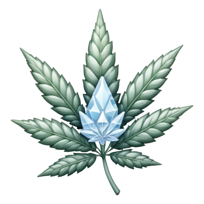 white color marijuana sticker