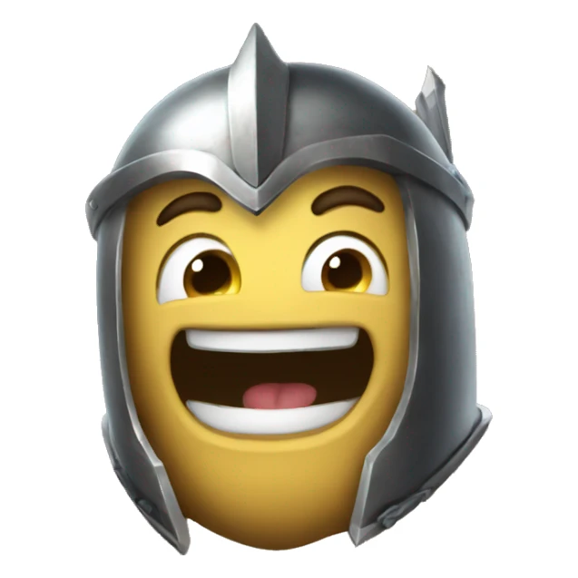 fantasy knight laughting lol sticker