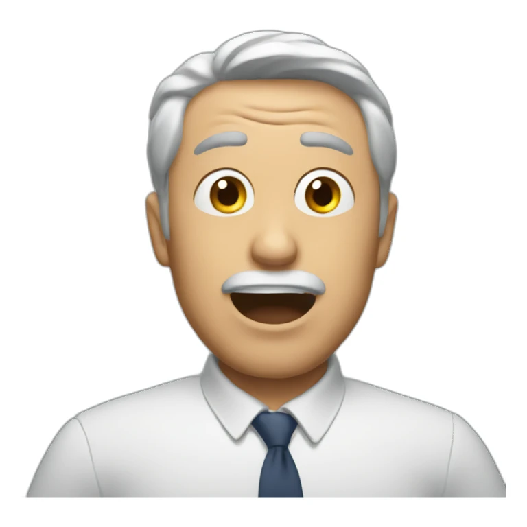 man amazed by the news sticker