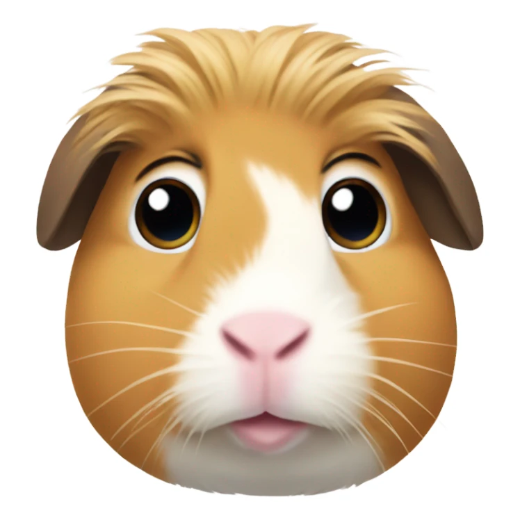 guinea pig with lashes sticker