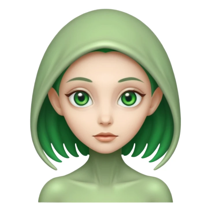 alien pretty Girl sticker