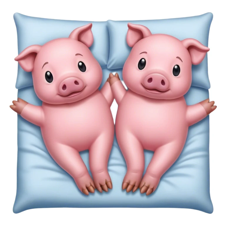 Pig feet in bed sticker