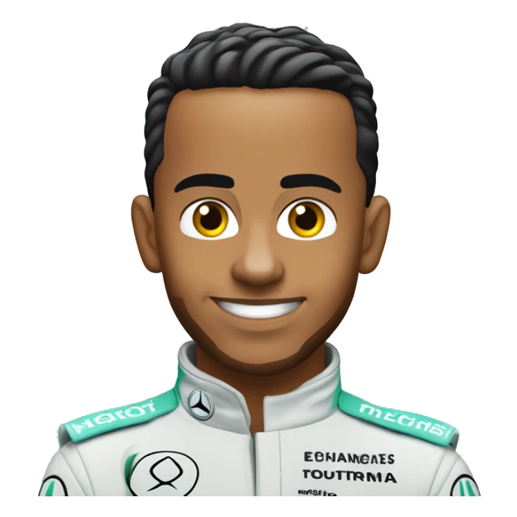 lewis hamilton in mercedes silver arrow sticker