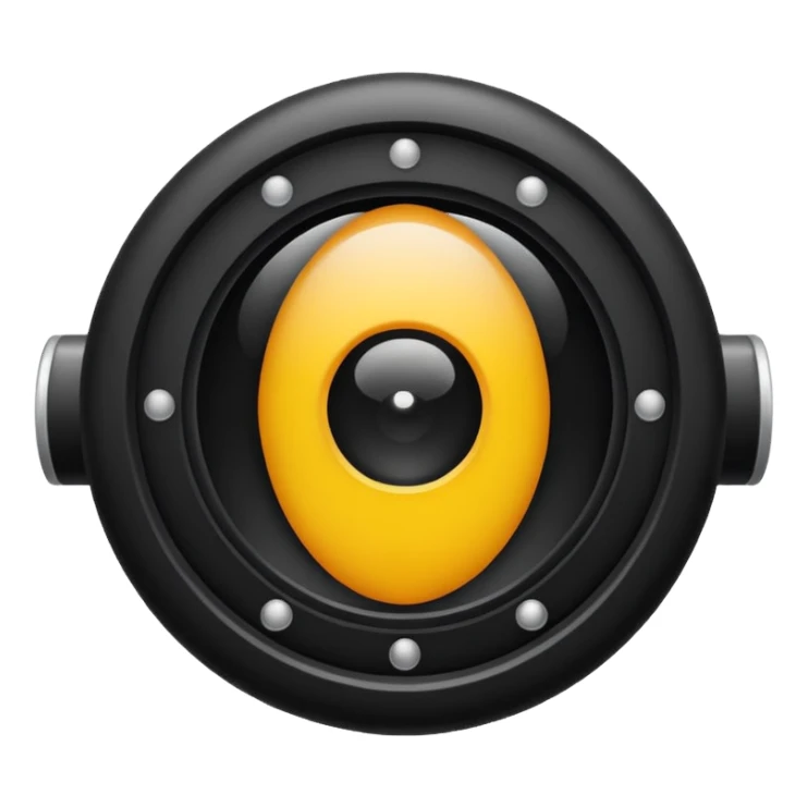 create a black hail camera aperture emoji di 24px sticker