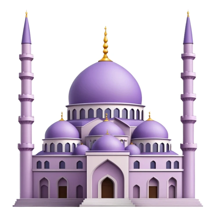 Light purple İstanbul mosque under construction  sticker