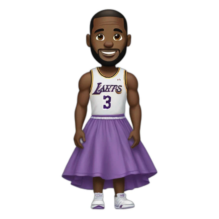 Lebron james wearing a dress sticker