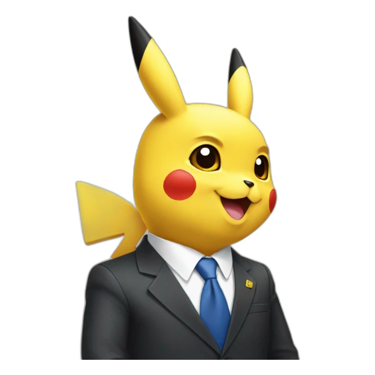 pikachu as president sticker