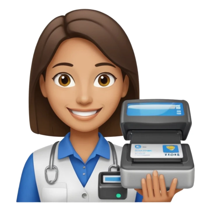 supermarket cashier sticker