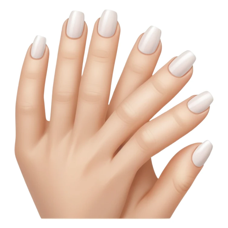 white French tip nails sticker