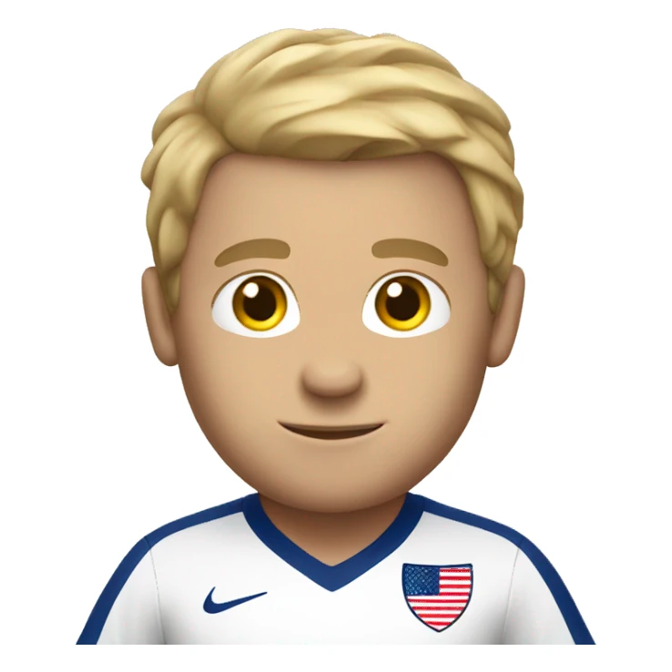 USA white man soccer sticker