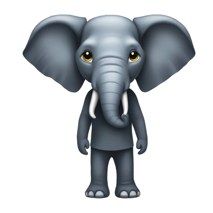 elepant stand as human sticker