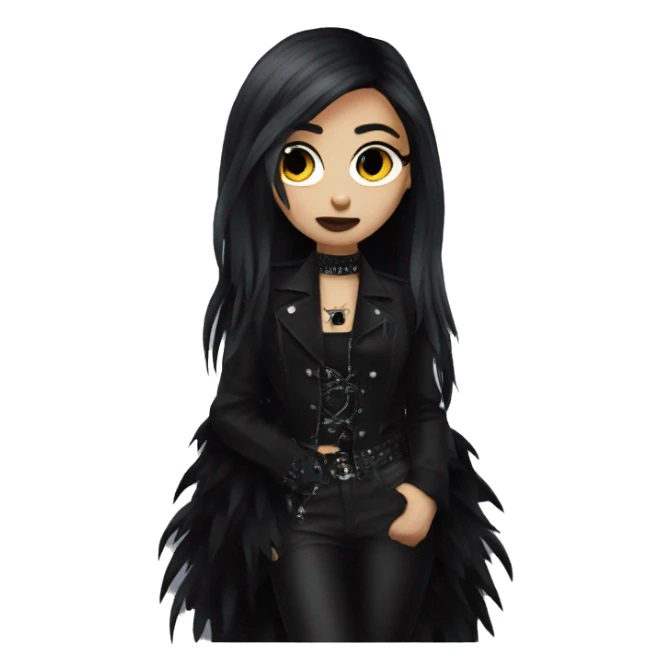 Goth glam sticker
