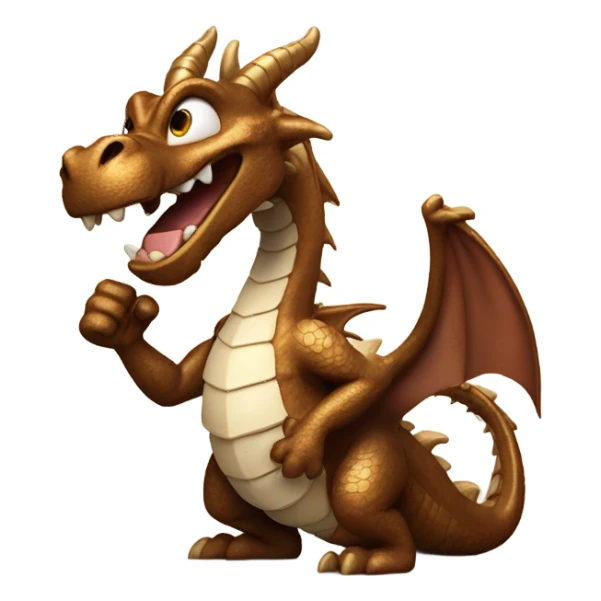 bronze dragon giving thumbs up sticker