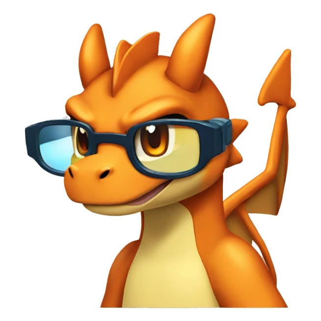 pokemon-charizard-glasses sticker