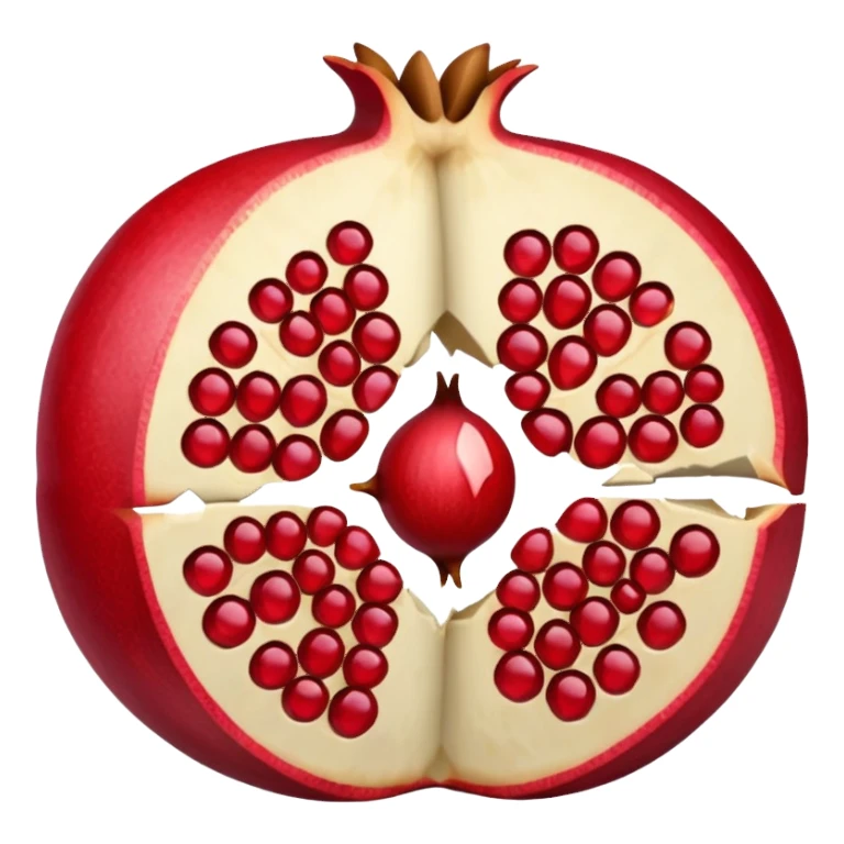 Cracked open Pomegranate emoji sticker