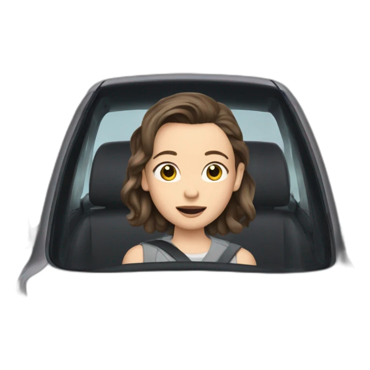 Millie bobby brown in a car sticker