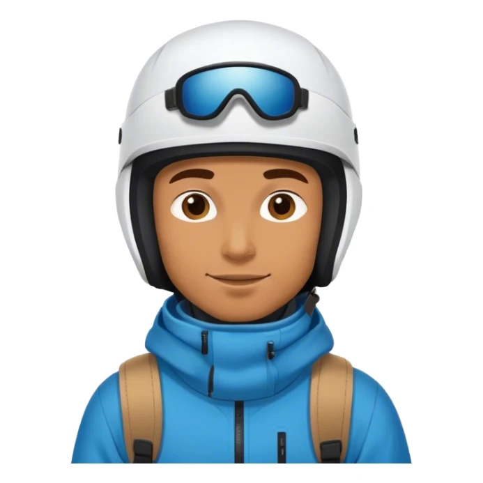 Snowboarding man sticker