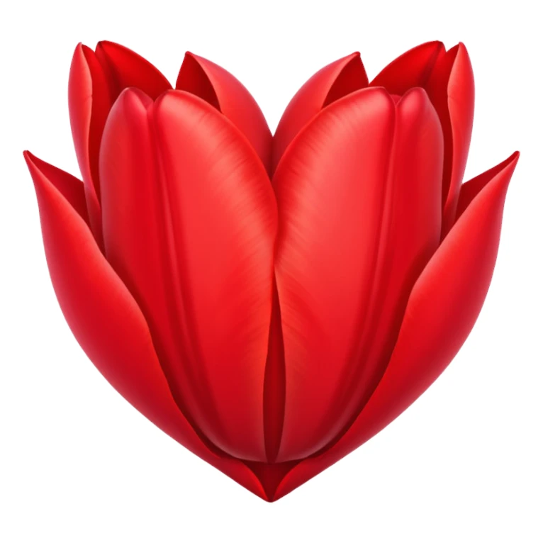 tulip themed heart sticker