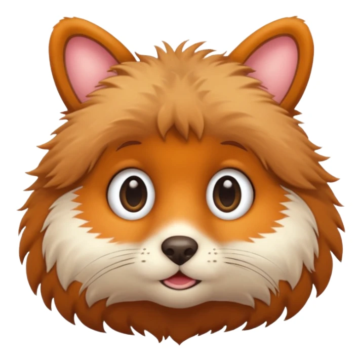 yuvarlak gözlüklü hayvan sticker