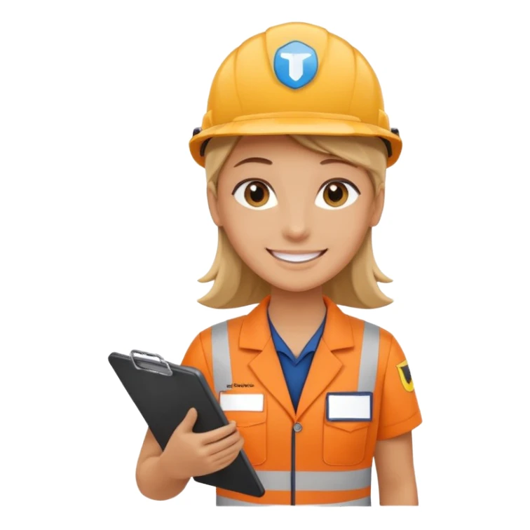 create a realistic emoji showing logistic service provider sticker