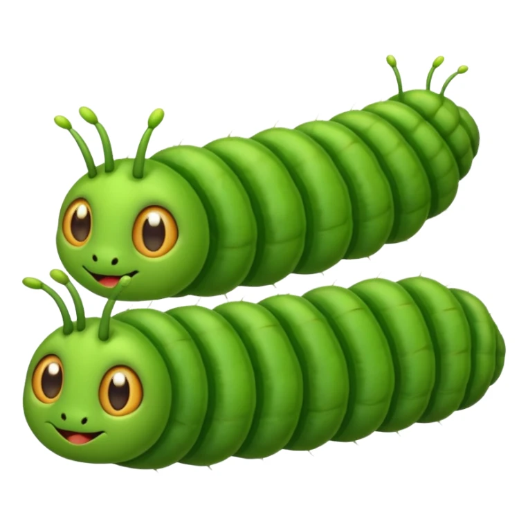Many cute baby caterpillars ￼ sticker