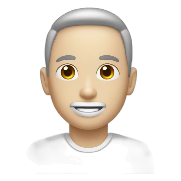 manucure white sticker