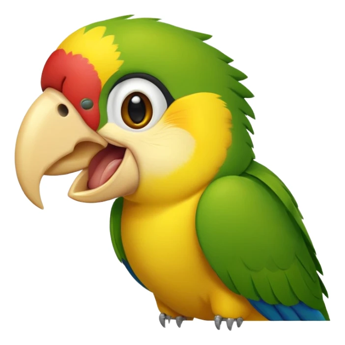 funny parrot laughing sticker