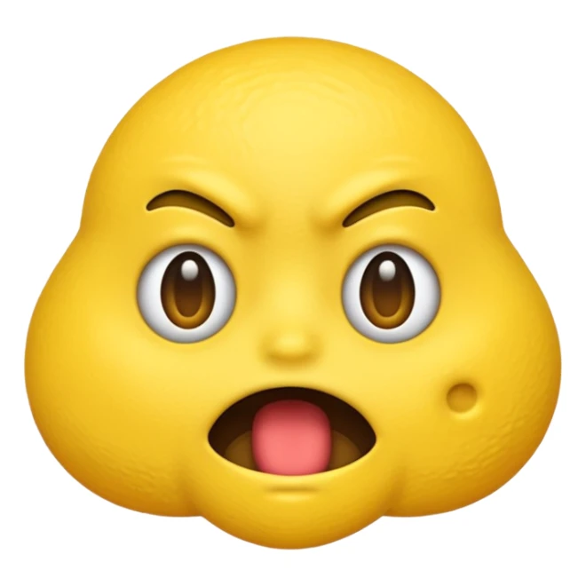 A emoji with a stank face sticker