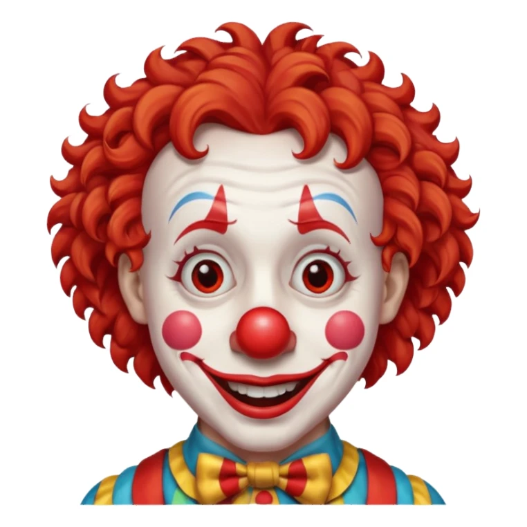 Harpo as a clown sticker
