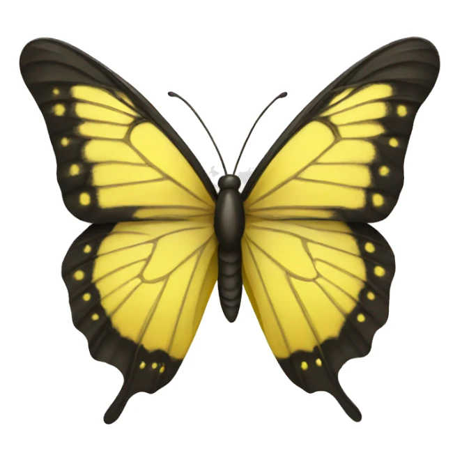 Yellow butterfly  sticker