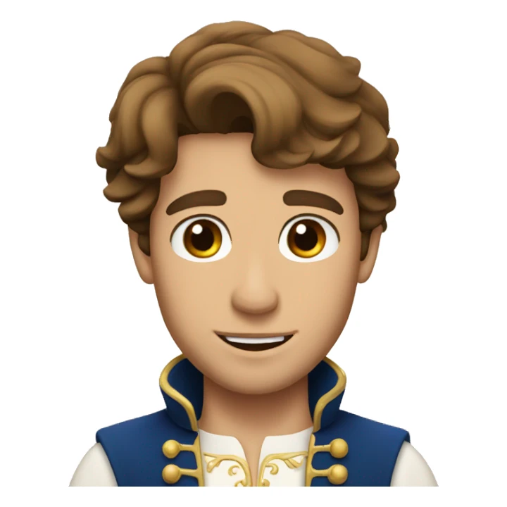 Prince Charming Brown hair sticker