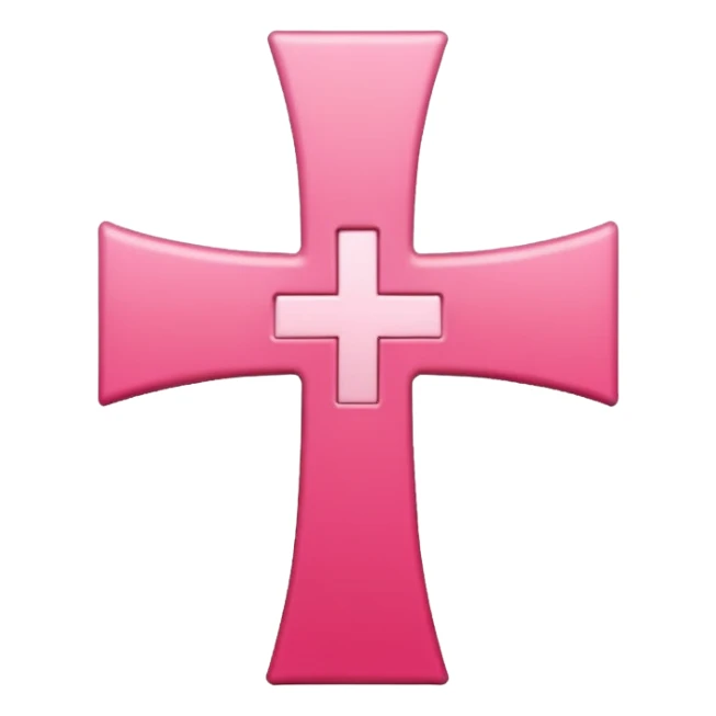 mac os icon pink red cross join sticker