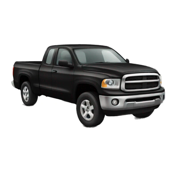Black pickup truck sticker